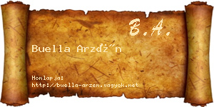 Buella Arzén névjegykártya